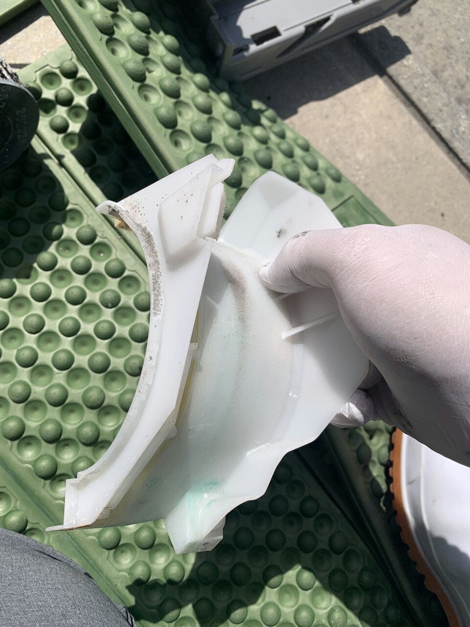 汚れているダイキンのエアコンのファン部品
