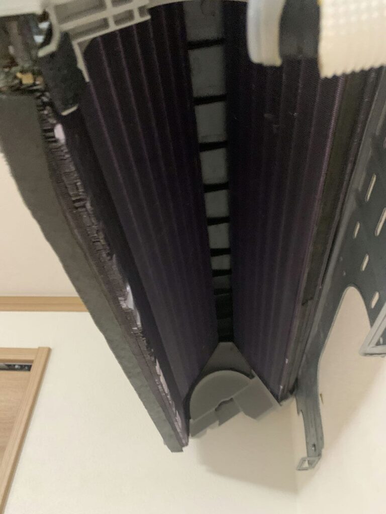 綺麗になった富士通のエアコンの熱交換器