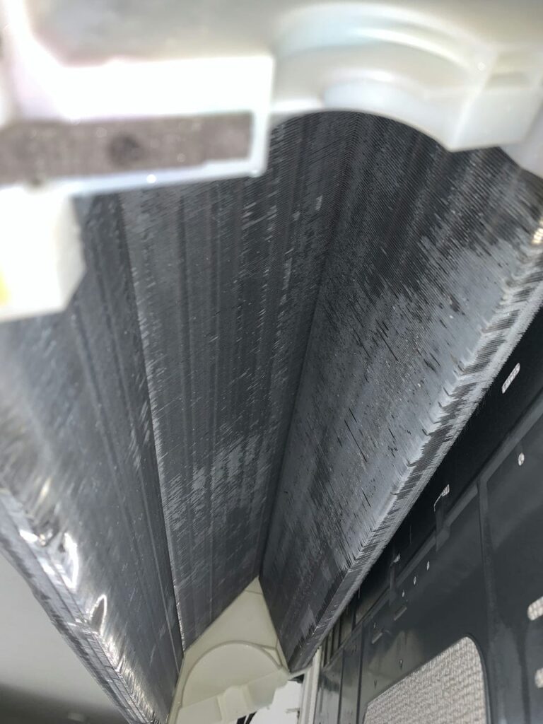 綺麗になった富士通のエアコンの熱交換器