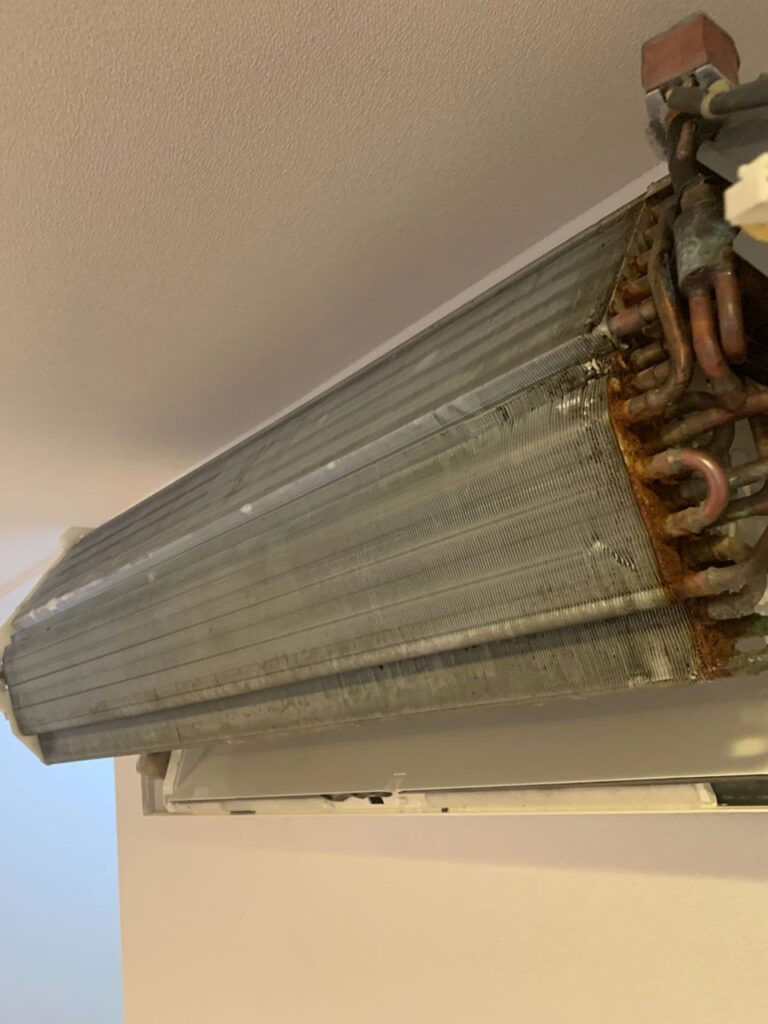 綺麗になった三菱電機のエアコンの熱交換器