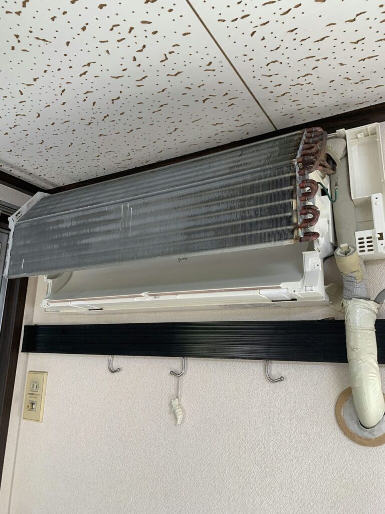 綺麗になった三菱電機のエアコンの熱交換器