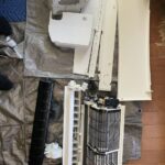 綺麗になった完全分解されたパナソニックの型番CS-280DEXBKのエアコン