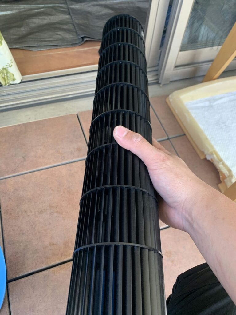 綺麗になったパナソニックのエアコンの送風ファン