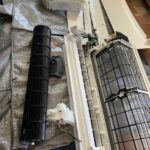 綺麗になった完全分解されたパナソニックの型番CS-400DEX2BKエアコン