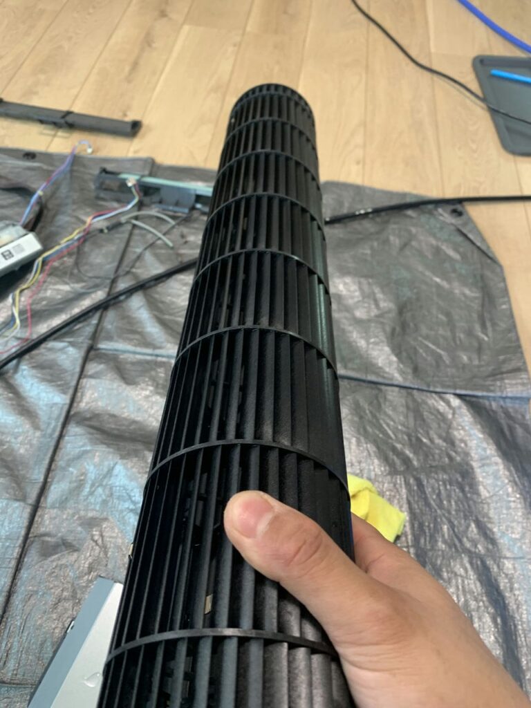 綺麗になった三菱電機のエアコンの送風ファン