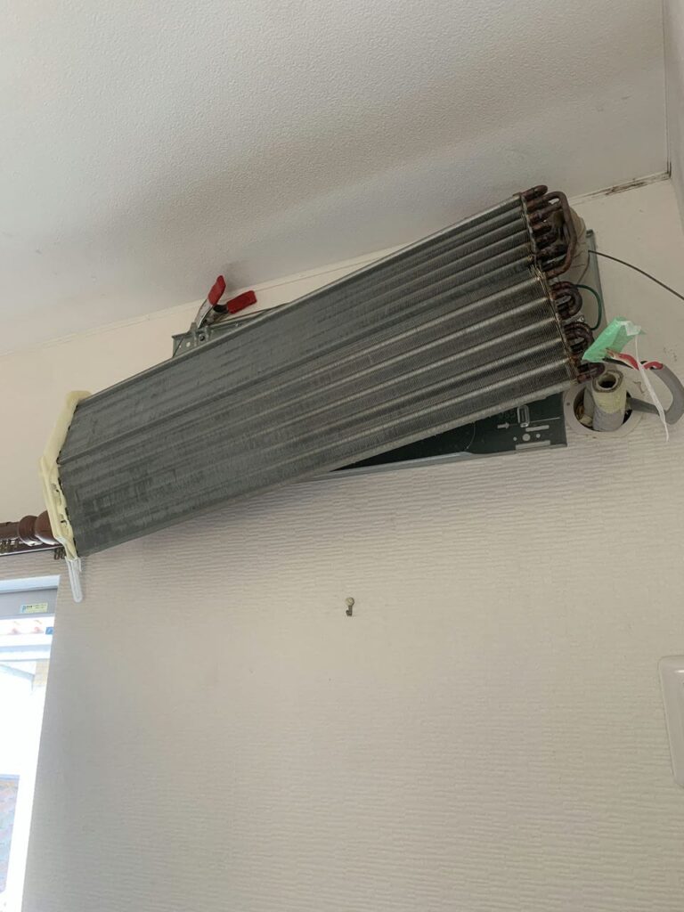 綺麗になった三菱電機のエアコンの熱交換器