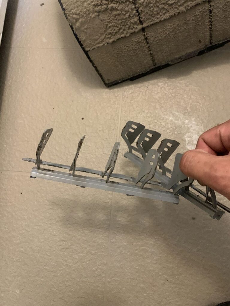 汚れているダイキンのエアコンのファン部品