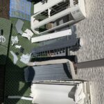 綺麗になった完全分解された三菱電機のエアコン