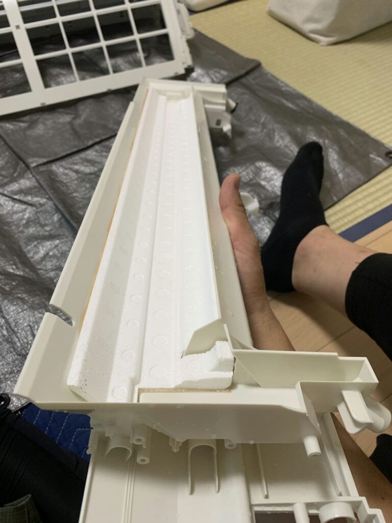 綺麗になったパナソニックのエアコンのドレンパン