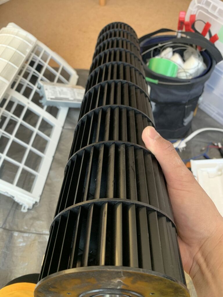 綺麗になったパナソニックのエアコンの送風ファン