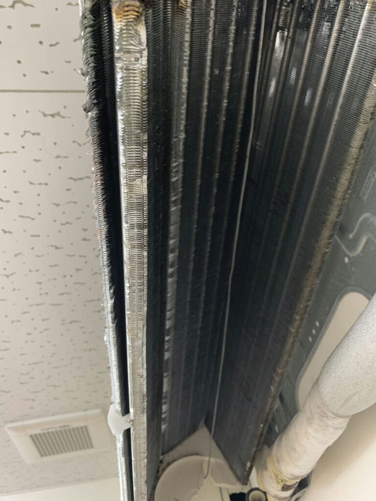 綺麗になったパナソニックのエアコンの熱交換器