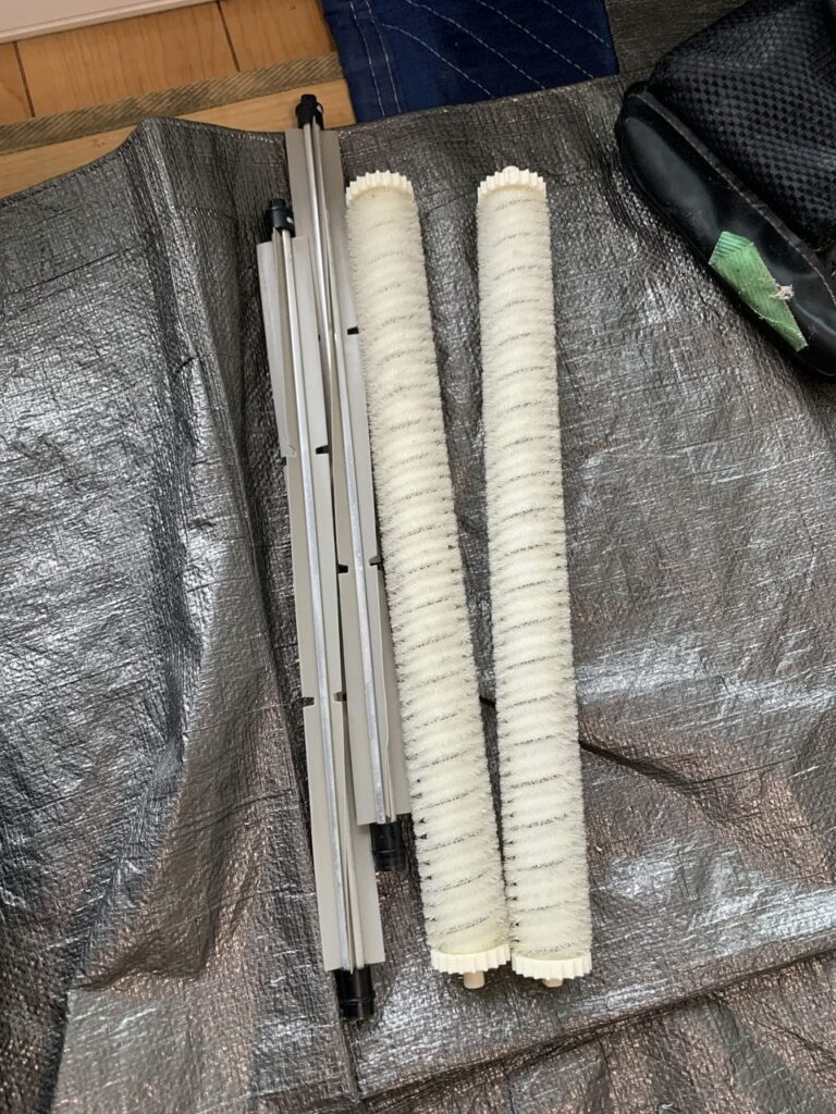 綺麗になった東芝のエアコンの掃除部品