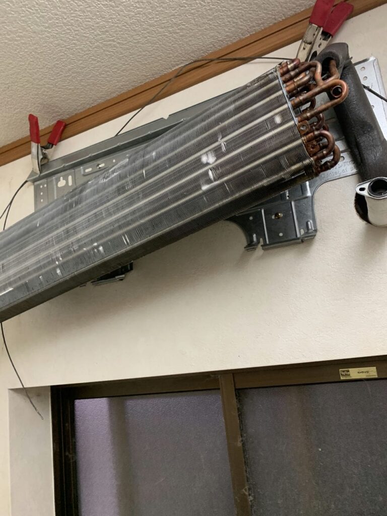 綺麗になった東芝のエアコンの熱交換器