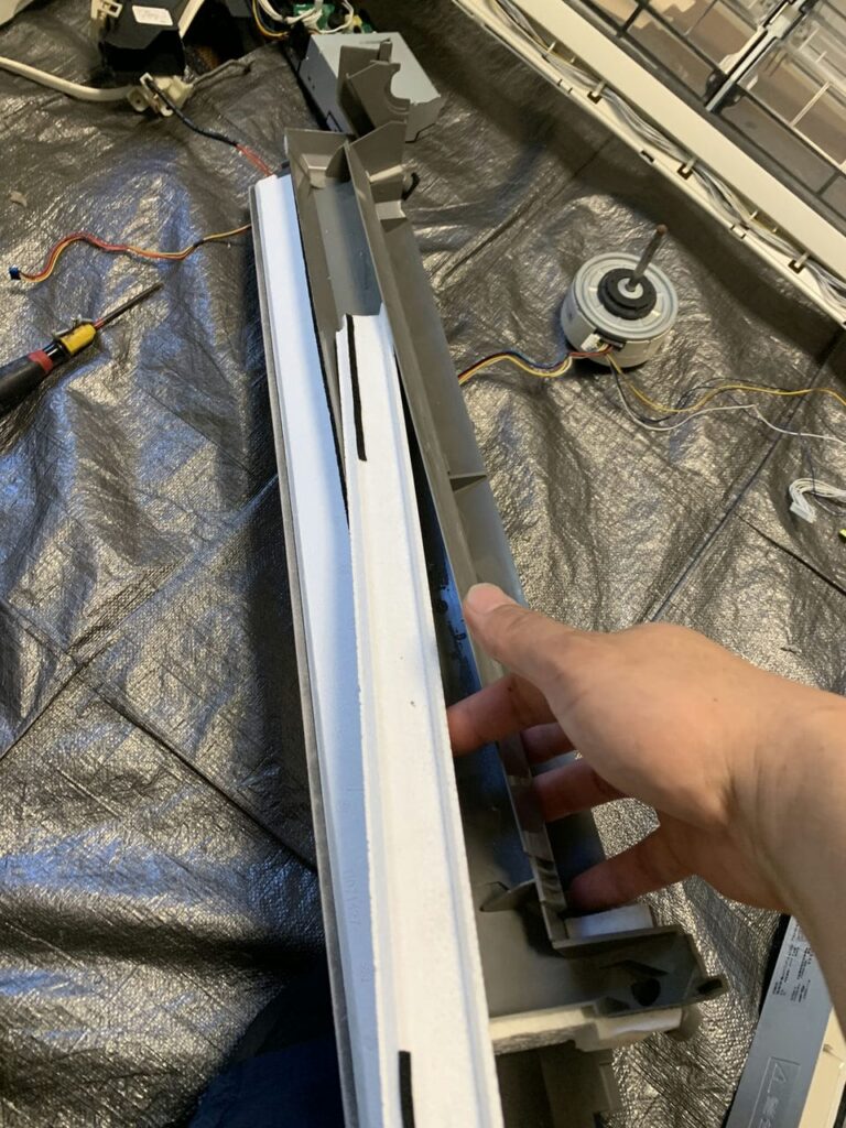 綺麗になったパナソニックのエアコンのドレンパン