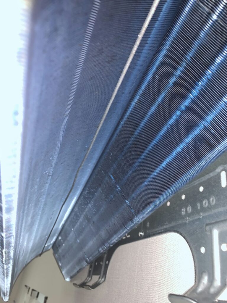 綺麗になった東芝のエアコンの熱交換器