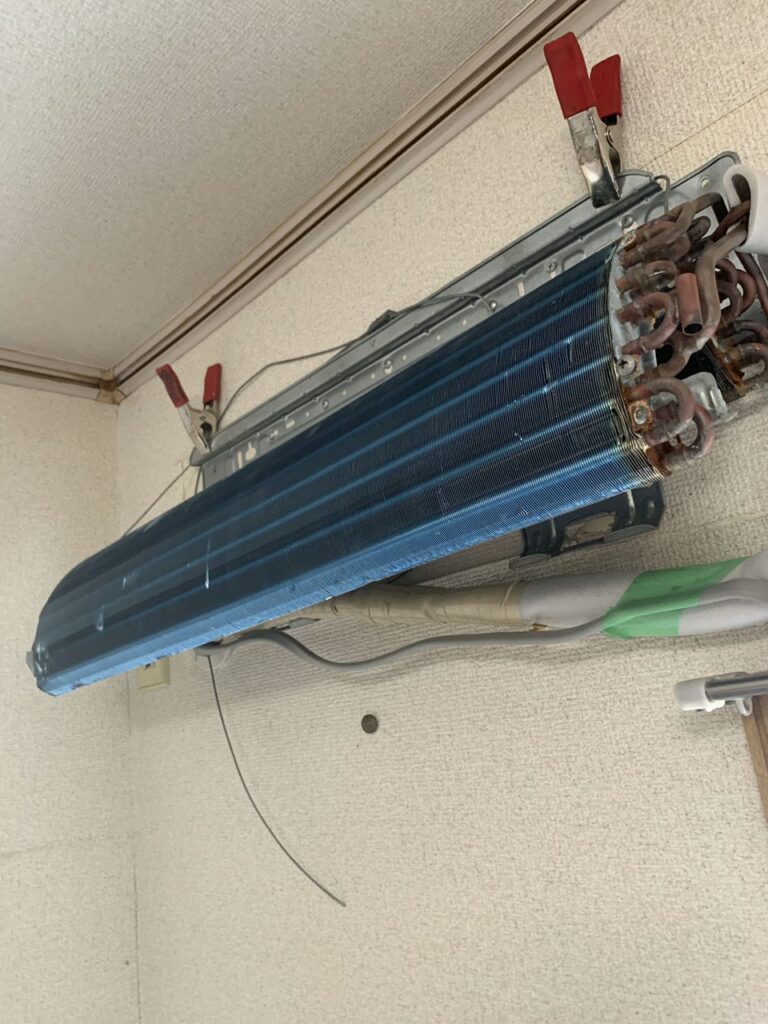 綺麗になった東芝のエアコンの熱交換器