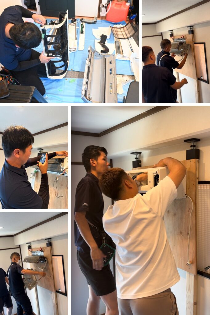 宇賀神と研修を行っている複数の写真