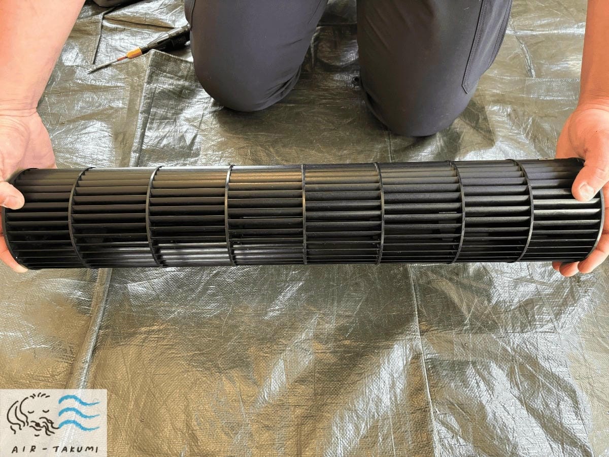 洗浄後の送風ファン