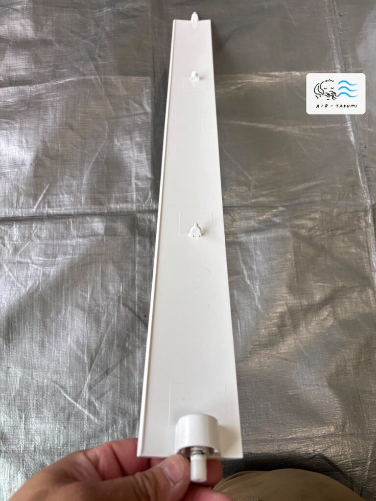 洗浄後の富士通ゼネラルエアコン AS-A366H の取り外した部品